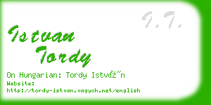istvan tordy business card